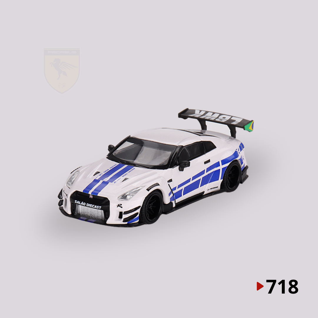 Miniatura Nissan GT-R (R35) LB★WORKS Edição Limitada 1/64 - PegasusMiniaturas®