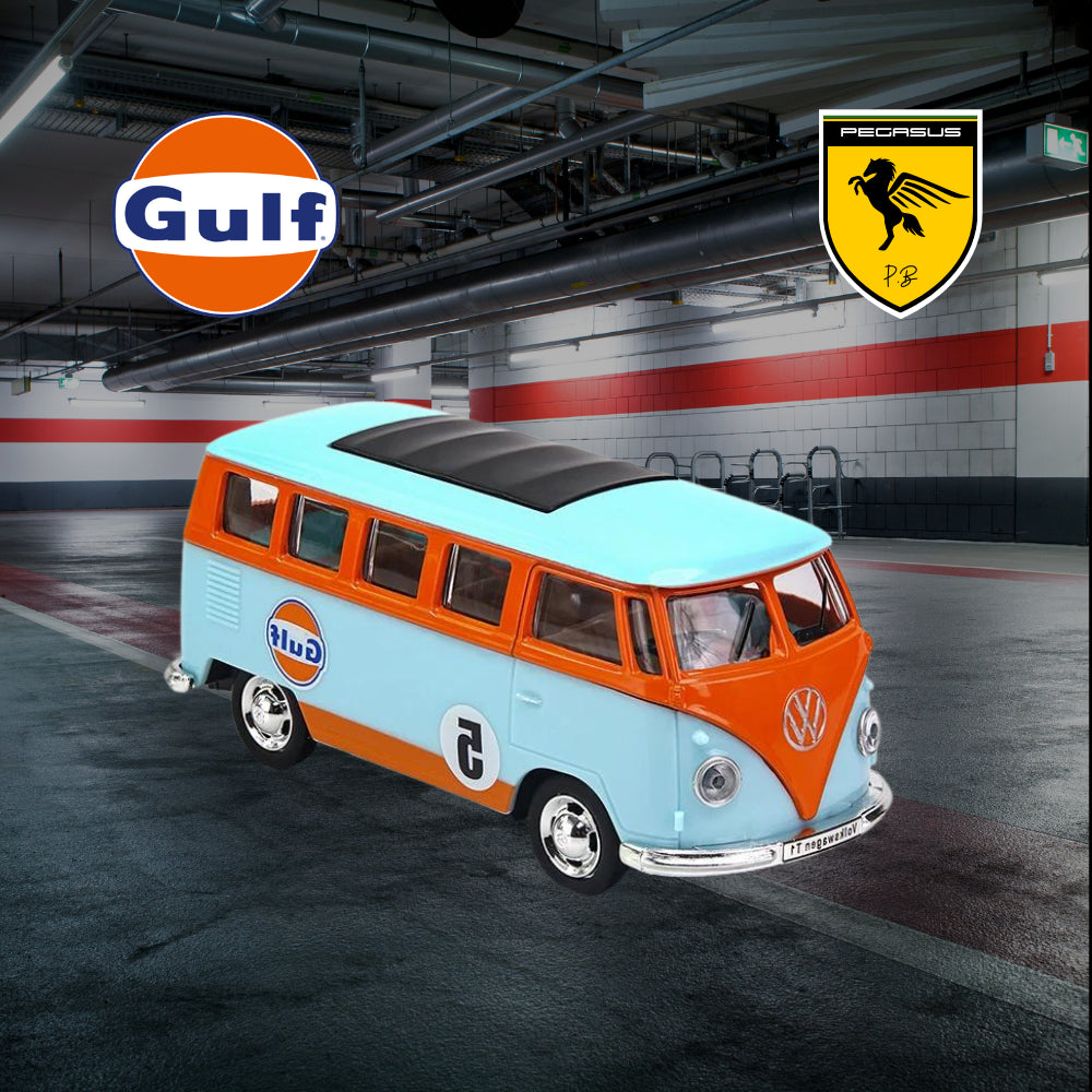 Miniatura VW Kombi Gulf Escala 1/43 CCA + Miniatura Brinde - PegasusMiniaturas®