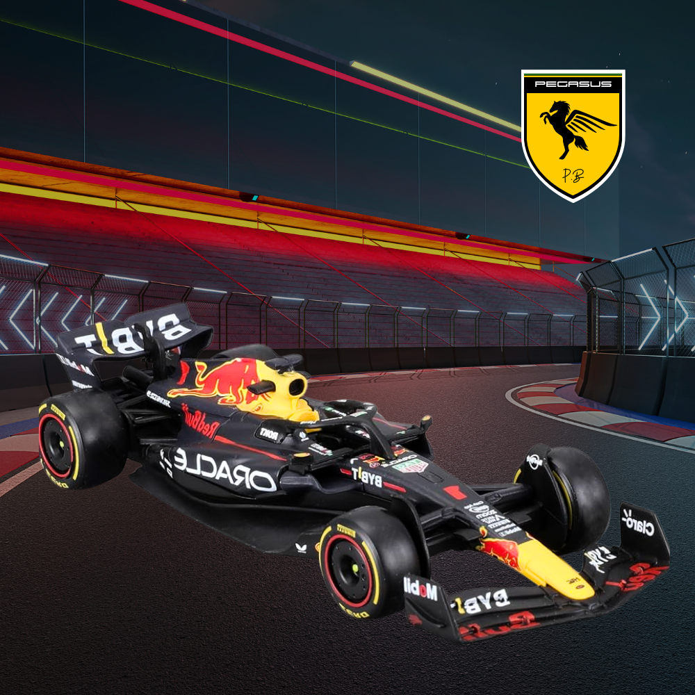 Miniatura Formula 1 Bburago 1/43 - RedBull 2023 + Miniatura Brinde - PegasusMiniaturas®